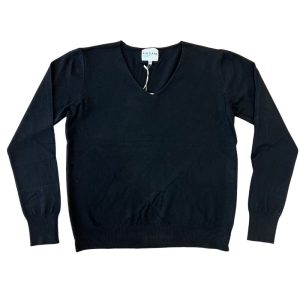 ANDAM μαύρη μακρυμάνικη μπλούζα V229151B